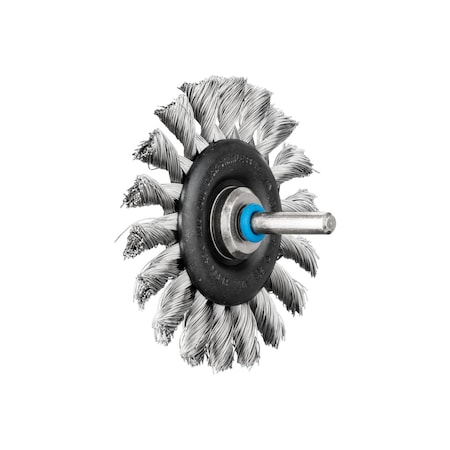 Pferd Mounted Knot Wheel, .014 Ss 1/4 Shank, 3 82921